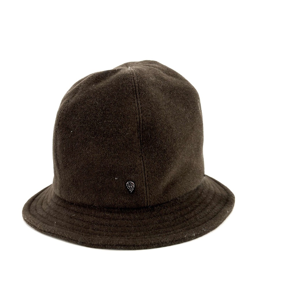 Helen Kaminski Cloche Hat Australia O/S Brown Wool Alpaca Angora Blend